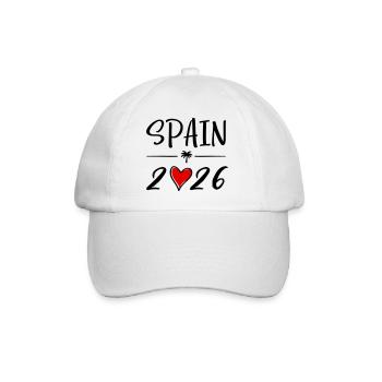Spain 2026 - Baseballkappe - Weiß/Weiß - Vorne