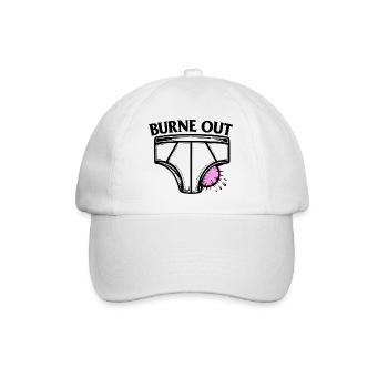 Burne out - Fatigue au travail - humour - Casquette classique - blanc/blanc - Devant