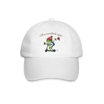 Toad-ally caffeinated frog - Baseball Cap - white/white - Front