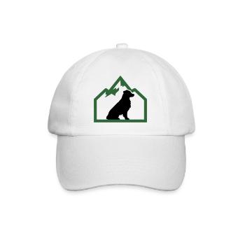 Dog Mountains Outdoor Crest - Baseball Cap - white/white - Front