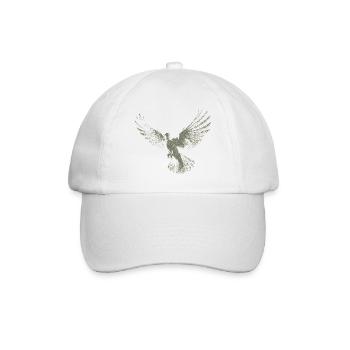 Pigeon | Holy Spirit Shirt | Christian Symbol - Baseball Cap - white/white - Front