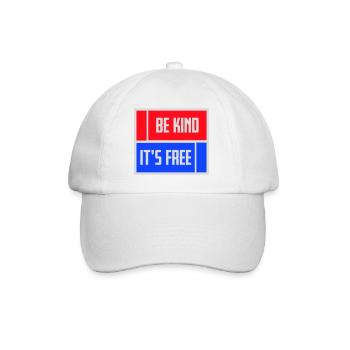Sois gentil, c’est une déclaration de gentillesse gratuite qui dit - Casquette classique - blanc/blanc - Devant