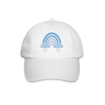 Bleu arc-en-ciel - Casquette classique - blanc/blanc - Devant