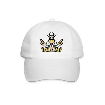 Vatertag Handzeichen (Männertag / Herrentag / 2C) - Baseballkappe - Weiß/Weiß - Vorne