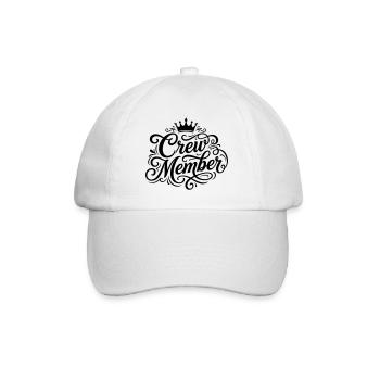 crew member - Baseball Cap - white/white - Front