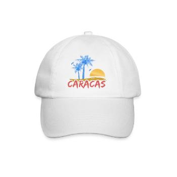 Urlaub Caracas - Baseballkappe - Weiß/Weiß - Vorne