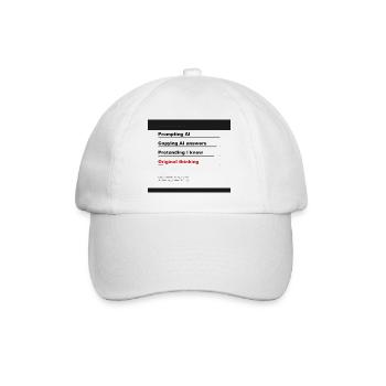 SKILLS: PROMPTING AI 99% - Baseball Cap - white/white - Front