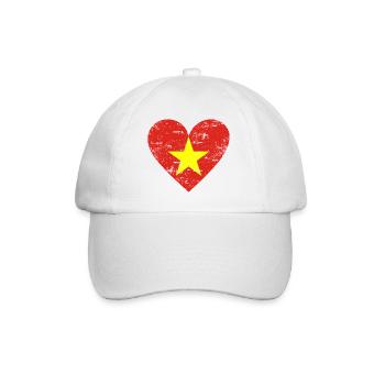Cœur du Vietnam utilisé - Casquette classique - blanc/blanc - Devant
