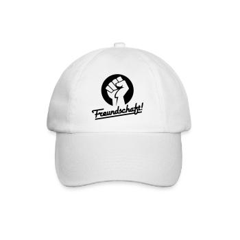 Freundschaft v.1 (Farbe änderbar) - Baseballkappe - Weiß/Weiß - Vorne