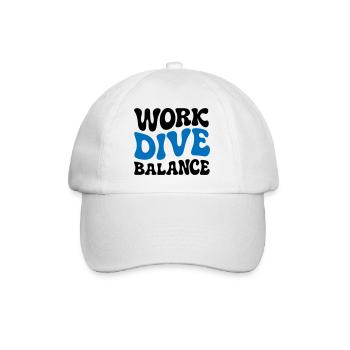 Cadeau de plongée sous-marine pour l’équilibre de plongée au travail - Casquette classique - blanc/blanc - Devant