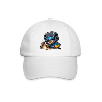 Welder Sparks Metal Industry Work Pride - Baseball Cap - white/white - Front