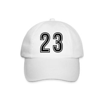 Symbole du chiffre 23 - Casquette classique - blanc/blanc - Devant