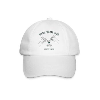 Sushi Social Club Maki Roll Since 2007 Japan Style - Baseball Cap - white/white - Front