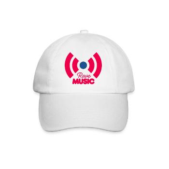 Rave Music Neon Signal - Baseball Cap - white/white - Front