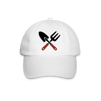 Garden Tool Shovel Icon - Baseball Cap - white/white - Front
