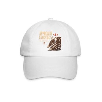 Gürteltier Lustiges Gürteltier Texas - Baseballkappe - Weiß/Weiß - Vorne