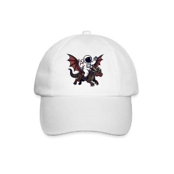 Astronaut Rider sur Dragon - Casquette classique - blanc/blanc - Devant