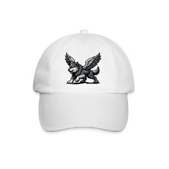 Flügelwolf Majestätisch - Baseballkappe - Weiß/Weiß - Vorne