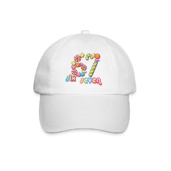 67 meme Candy Carousel Whimsy - Baseball Cap - white/white - Front