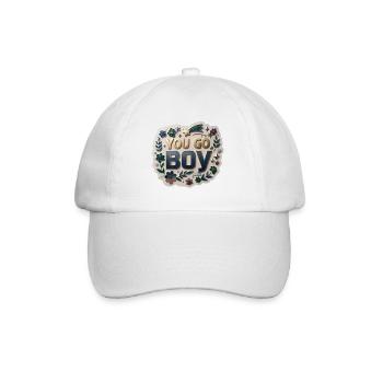 You Go, Boy - Baseball Cap - white/white - Front