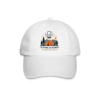 Camping Mode Active - Humour Vacances & Bivouac - Casquette classique - blanc/blanc - Devant