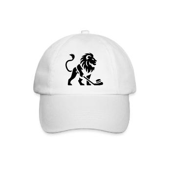 Löwe Eishockey Silhouette - Baseball Cap - white/white - Front