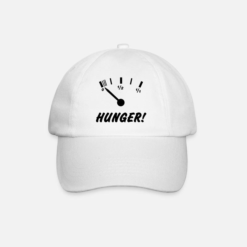 HUNGER! - Baseballkappe - Weiß/Weiß