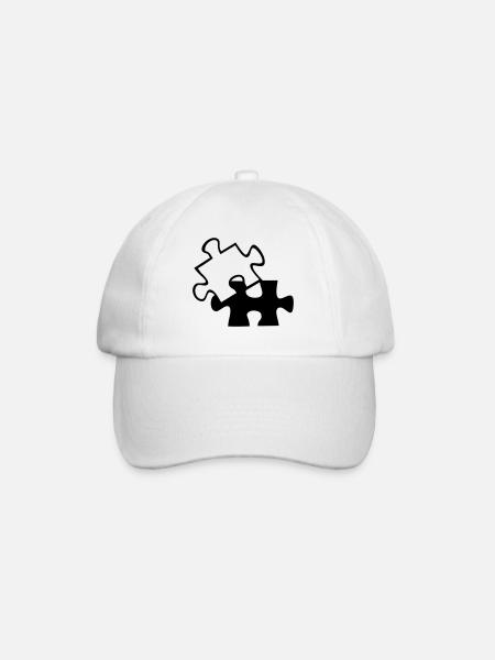 Wrong Part one color - Baseball Cap - white/white