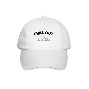 moutons fumeurs de marijuana - Casquette classique - blanc/blanc - Devant