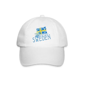 Schweden Sverige Suède - Casquette classique - blanc/blanc - Devant