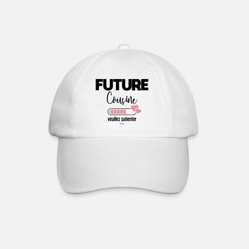 Future cousine veuillez patienter - Casquette classique - blanc/blanc