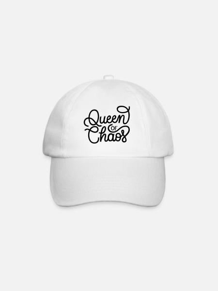 Queen of Chaos - Baseballkappe - Weiß/Weiß