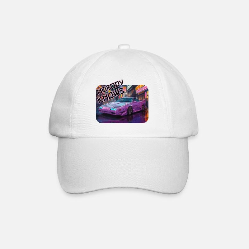 Nobody Knows - Japanese 1990 ́s JDM - Baseball Cap - white/white