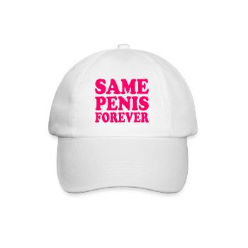 Same penis forever - Casquette classique - blanc/blanc - Devant