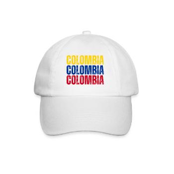 Drapeau de la Colombie, fierté colombienne - Casquette classique - blanc/blanc - Devant