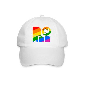 No War LGBTQ Pride Month Shirt - Baseballkappe - Weiß/Weiß - Vorne