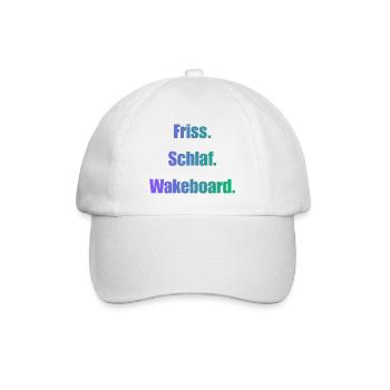 Friss Schlaf Wakeboard - Baseballkappe - Weiß/Weiß - Vorne
