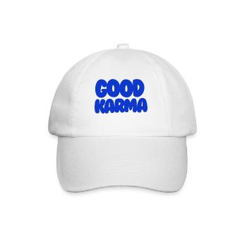 Good Karma Blue - Baseballkappe - Weiß/Weiß - Vorne