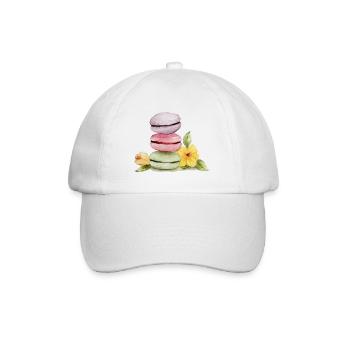 Sweet Macarons - Backliebe - Baseball Cap - white/white - Front