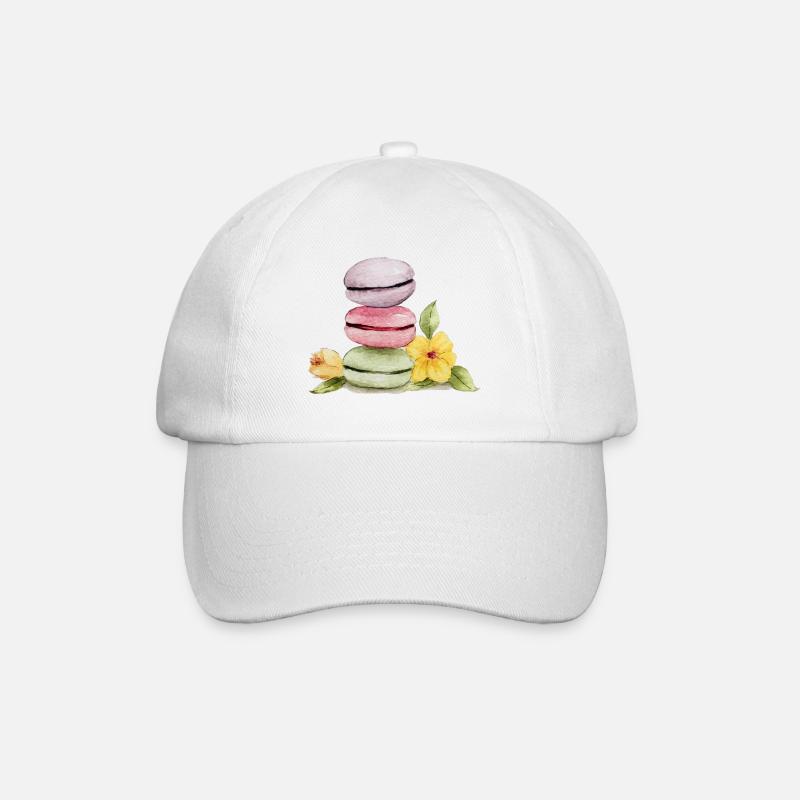Macarons sucrés - Backliebe - Casquette classique - blanc/blanc