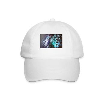 Lion bleu - Casquette classique - blanc/blanc - Devant