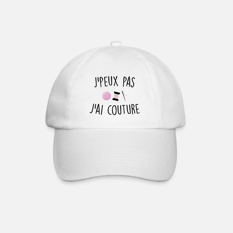 J'peux pas j'ai couture - Casquette classique - blanc/blanc