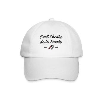 C'est l'heure de la fessée - Casquette classique - blanc/blanc - Devant