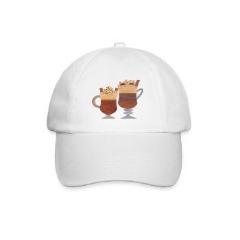 BEST FRIENDS CHRISTMAS CHAI LATTE HOT CHOCOLATE - Baseballkappe - Weiß/Weiß - Vorne