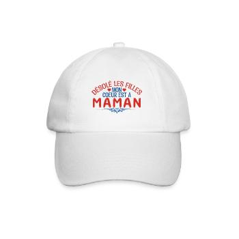 Mère fils cadeau pour maman fête des mères !! - Casquette classique - blanc/blanc - Devant