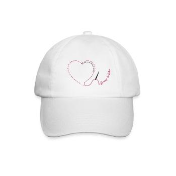 fil rouge - Casquette classique - blanc/blanc - Devant