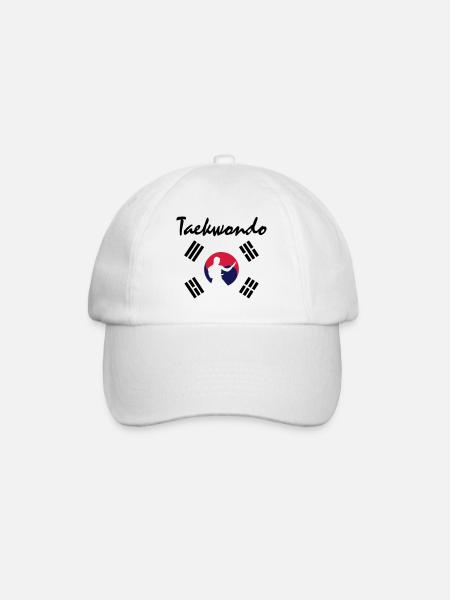 taekwondo_5 - Baseballkappe - Weiß/Weiß