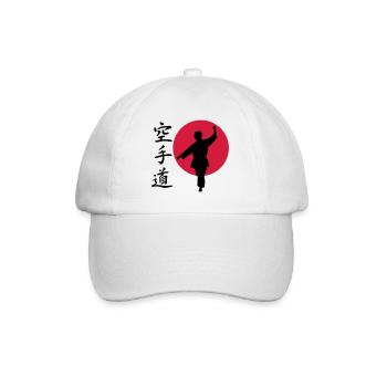 Karate Gangaku - Baseballkappe - Weiß/Weiß - Vorne