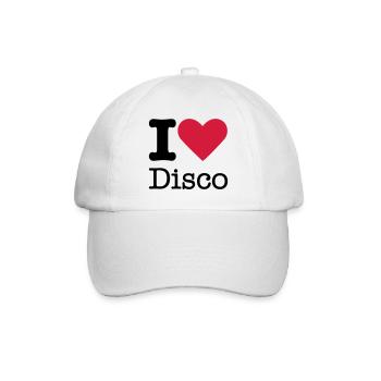 I Love Disco - Baseball Cap - white/white - Front