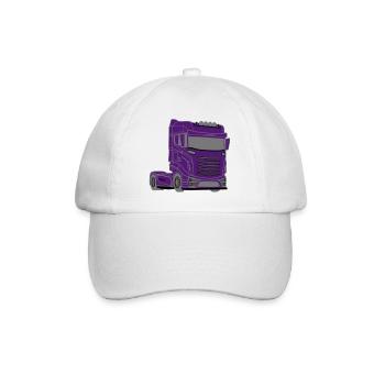 Camion, Camion, Camion, Voiture, Camionneur, Voiture, - Casquette classique - blanc/blanc - Devant